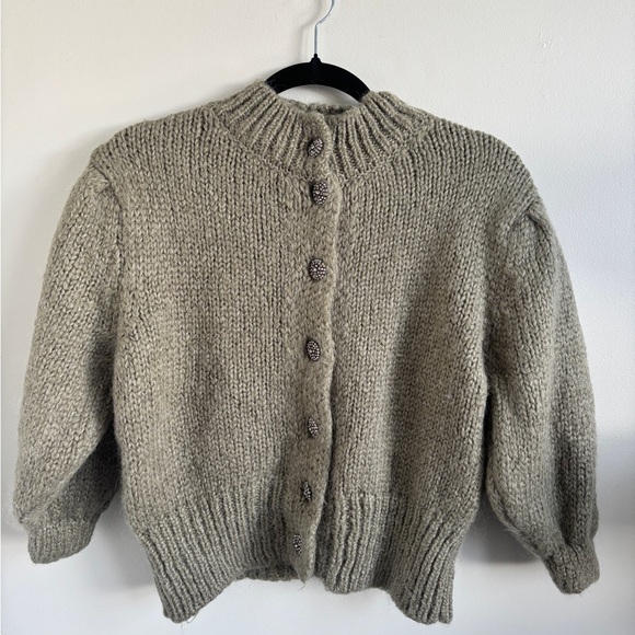 Zara Cozy Green Women's Sweater - Picture 2 of 3